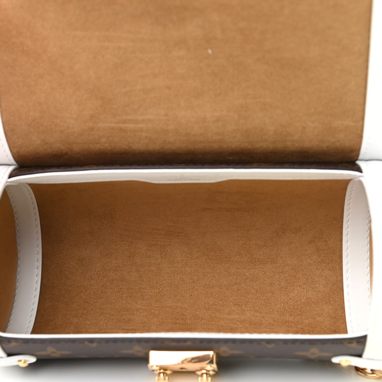 Monogram LV Match Papillon Trunk White