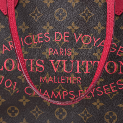 Louis Vuitton Monogram Articles de Voyage Ikat Neverfull MM Rose Indien 9 of 12