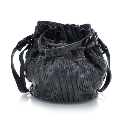 Alexander Wang Leather Laser Cut Diego Black 1 of 8
