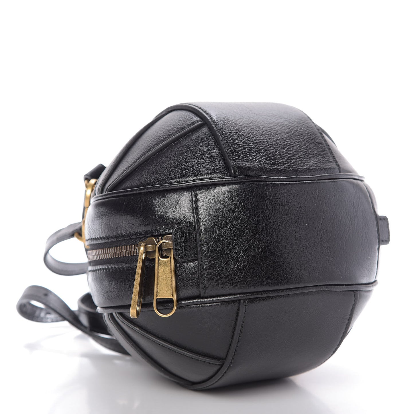 Piuma Lux Energy Mini Tifosa Basketball Shaped Shoulder Bag Black