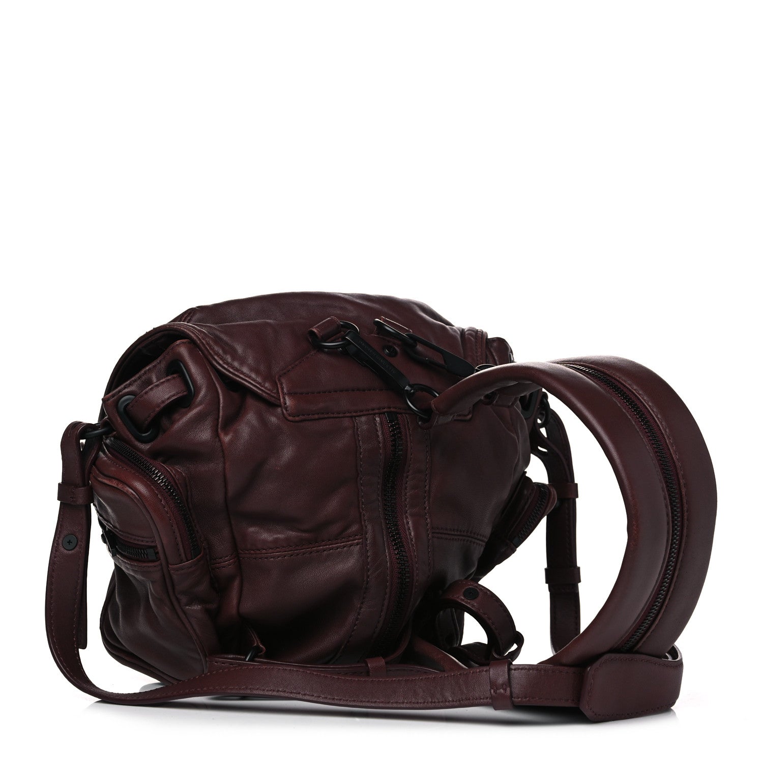 Alexander Wang Lambskin Marti Backpack Burgundy 2 of 14