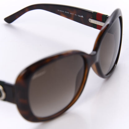 Gucci Optyl Frame Web Oversized Contrast Sunglasses 3644/S Tortoiseshell 6 of 8