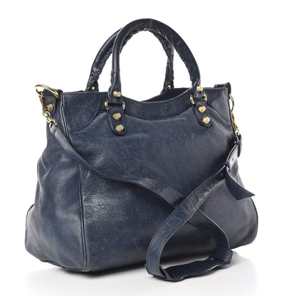 Balenciaga Agneau Giant 12 Gold Hardware Velo Bleu Obscur 3 of 17