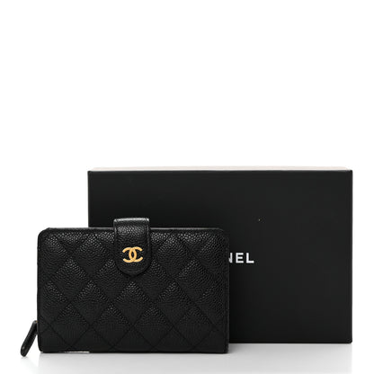 Chanel Caviar Quilted CC French Wallet Black 9 of 9