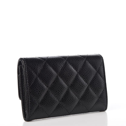 Chanel Caviar Quilted Flap Card Holder Black 3 of 9