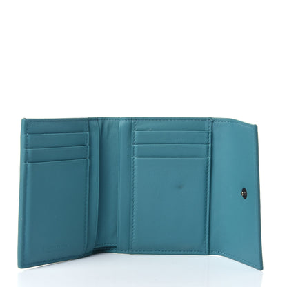 Bottega Veneta Nappa Intrecciato Trifold Wallet Lagoon 3 of 4