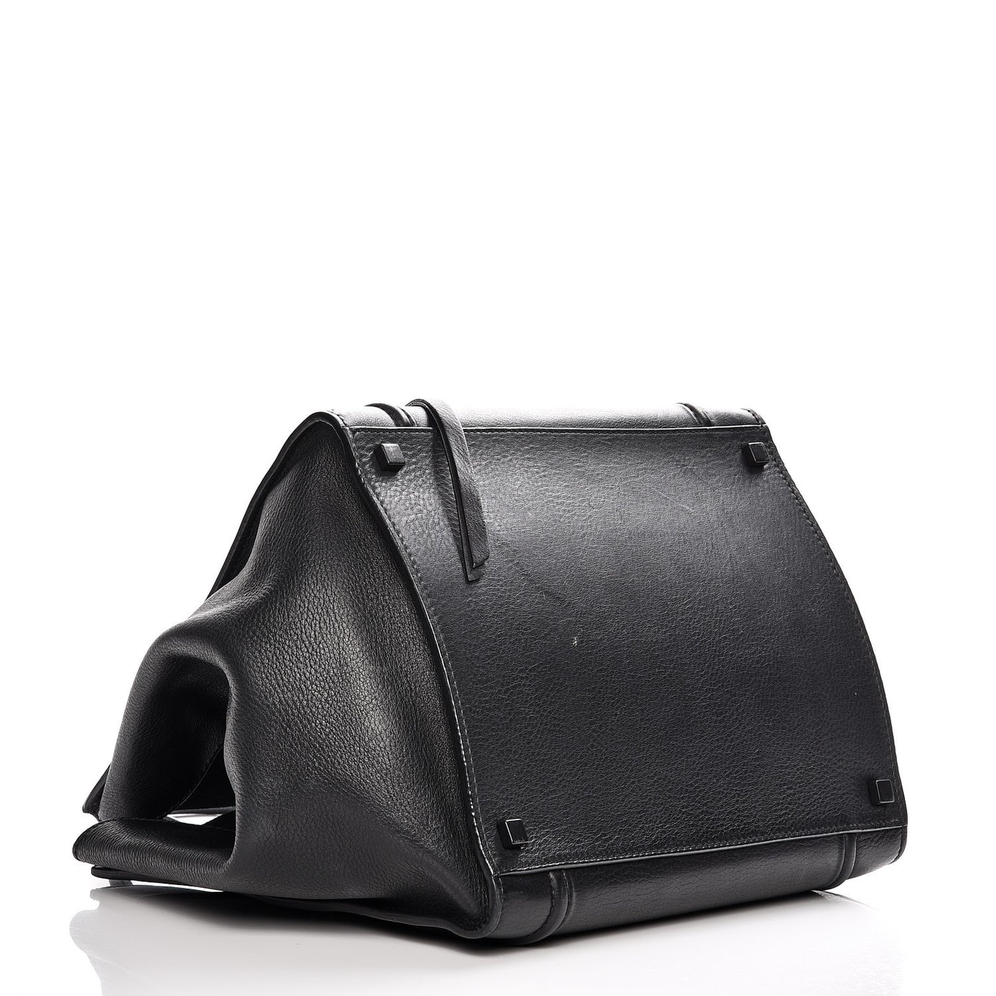 Supple Calfskin Medium Phantom Luggage Black