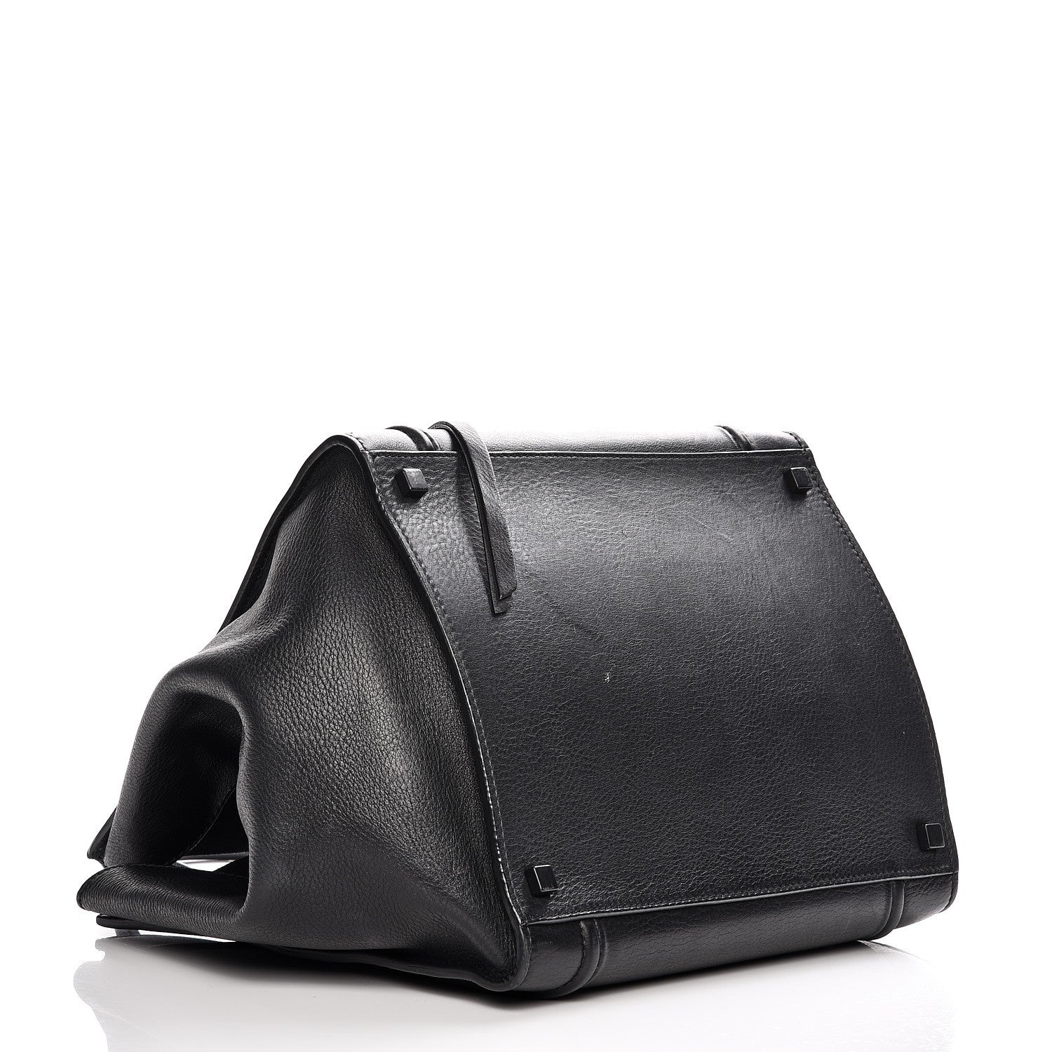 Celine Supple Calfskin Medium Phantom Luggage Black 4 of 14