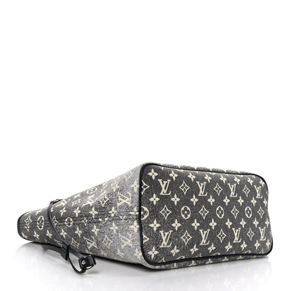 Louis Vuitton Denim Monogram Jacquard Neverfull MM Grey 5 of 9