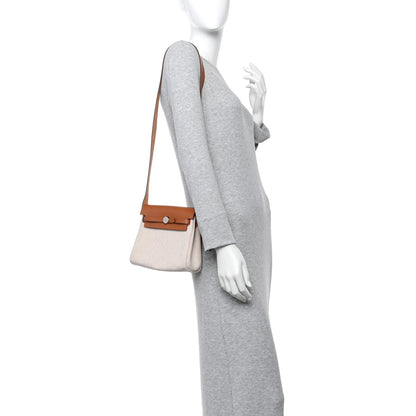 Hermes Military Toile Vache Hunter Herbag Zip Retourne 20 Ecru Beige Fauve 2 of 11