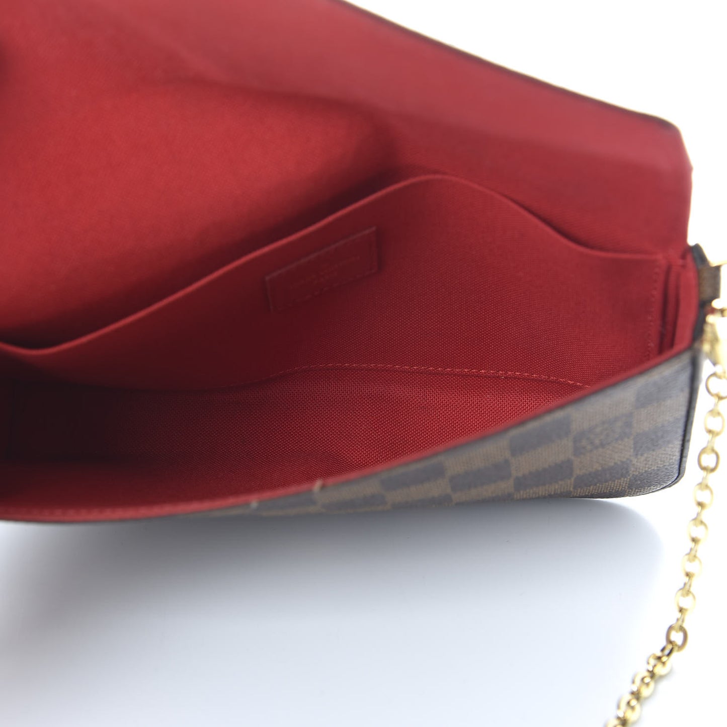 Damier Ebene Pochette Felicie Chain Wallet