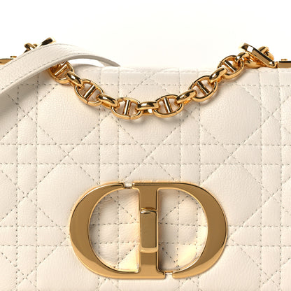 Christian Dior Lambskin Cannage Small Caro Bag Ivory 8 of 11
