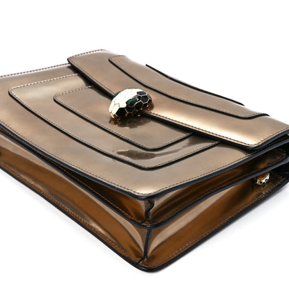 Bulgari Metallic Calfskin Serpenti Forever Crossbody Bag Bronze 13 of 13