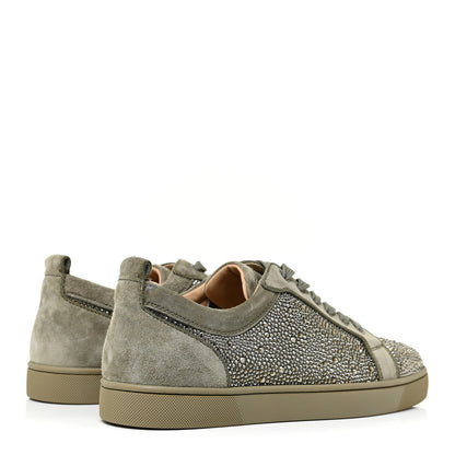 Christian Louboutin Strass Louis Junior Flat Sneakers 40.5 Grey 4 of 9