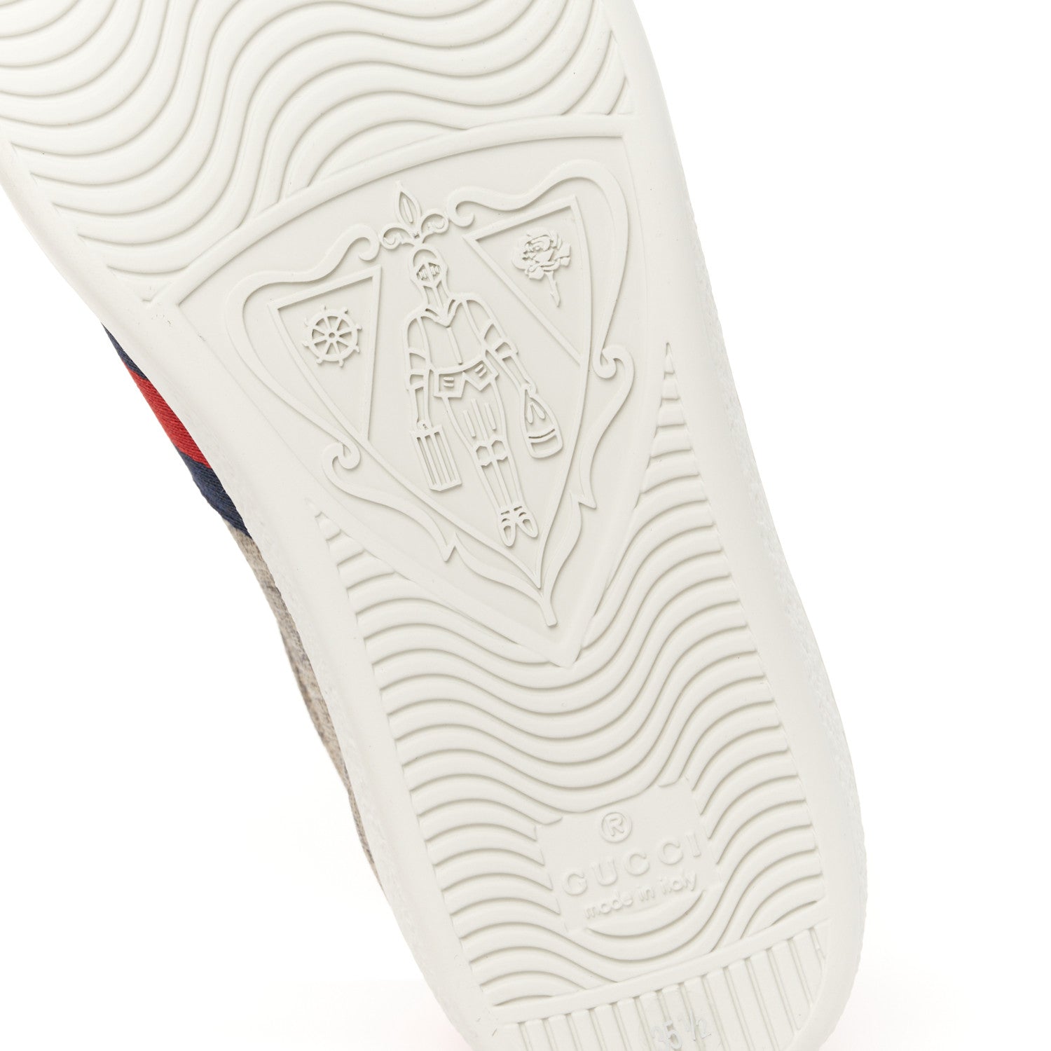 Gucci GG Supreme Monogram Womens Ace Low-Top Sneaker 35.5 Beige 7 of 10