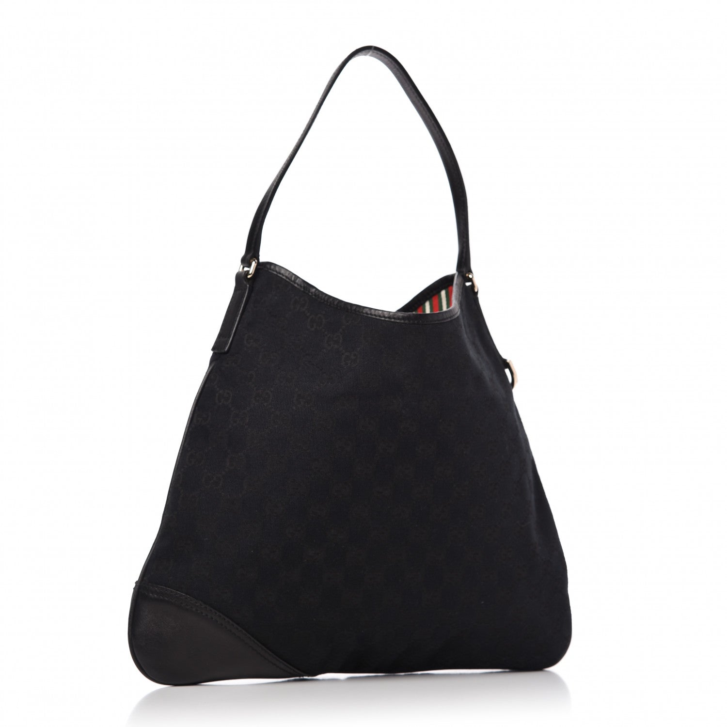 Gucci Monogram Medium New Britt Hobo Black 3 of 10