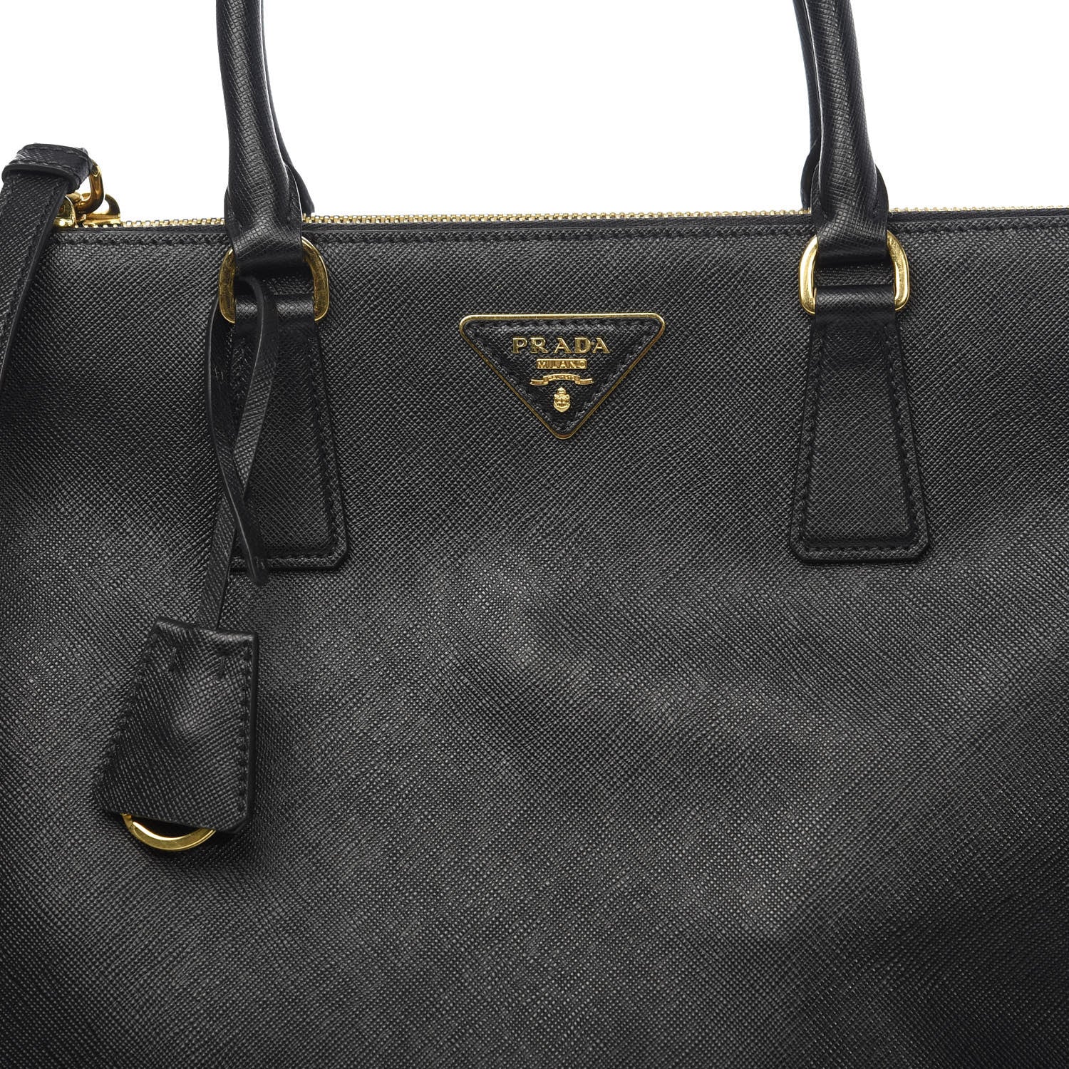 Prada Saffiano Medium Galleria Double Zip Tote Black 11 of 11
