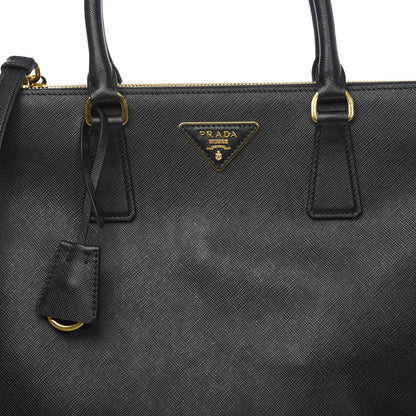 Prada Saffiano Medium Galleria Double Zip Tote Black 11 of 11