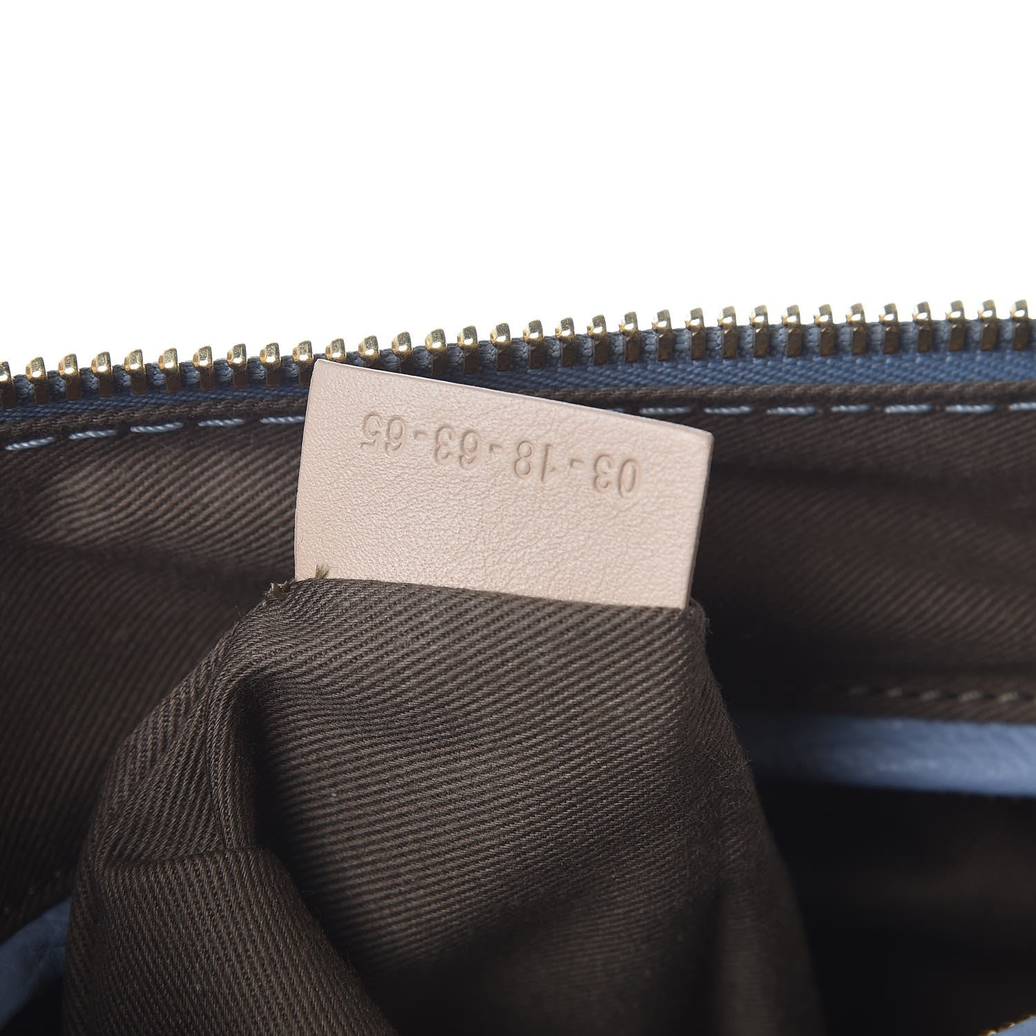 Chloe Calfskin Small Marcie Satchel Washed Blue 7 of 7