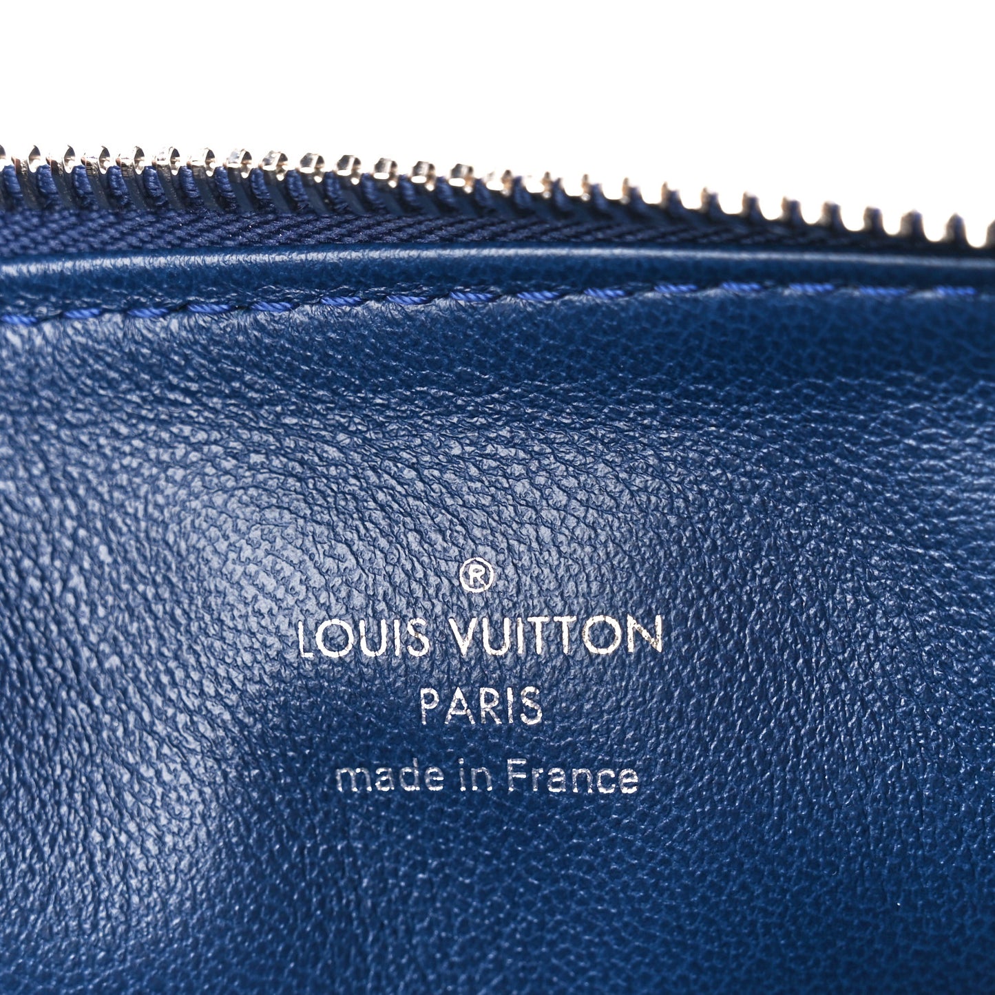 Lambskin Embossed Monogram Coussin PM Navy