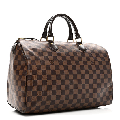 Louis Vuitton Damier Ebene Speedy 35 3 of 10