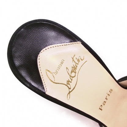 Christian Louboutin Satin Greissimo Knot Peep Toe 39 2 of 6