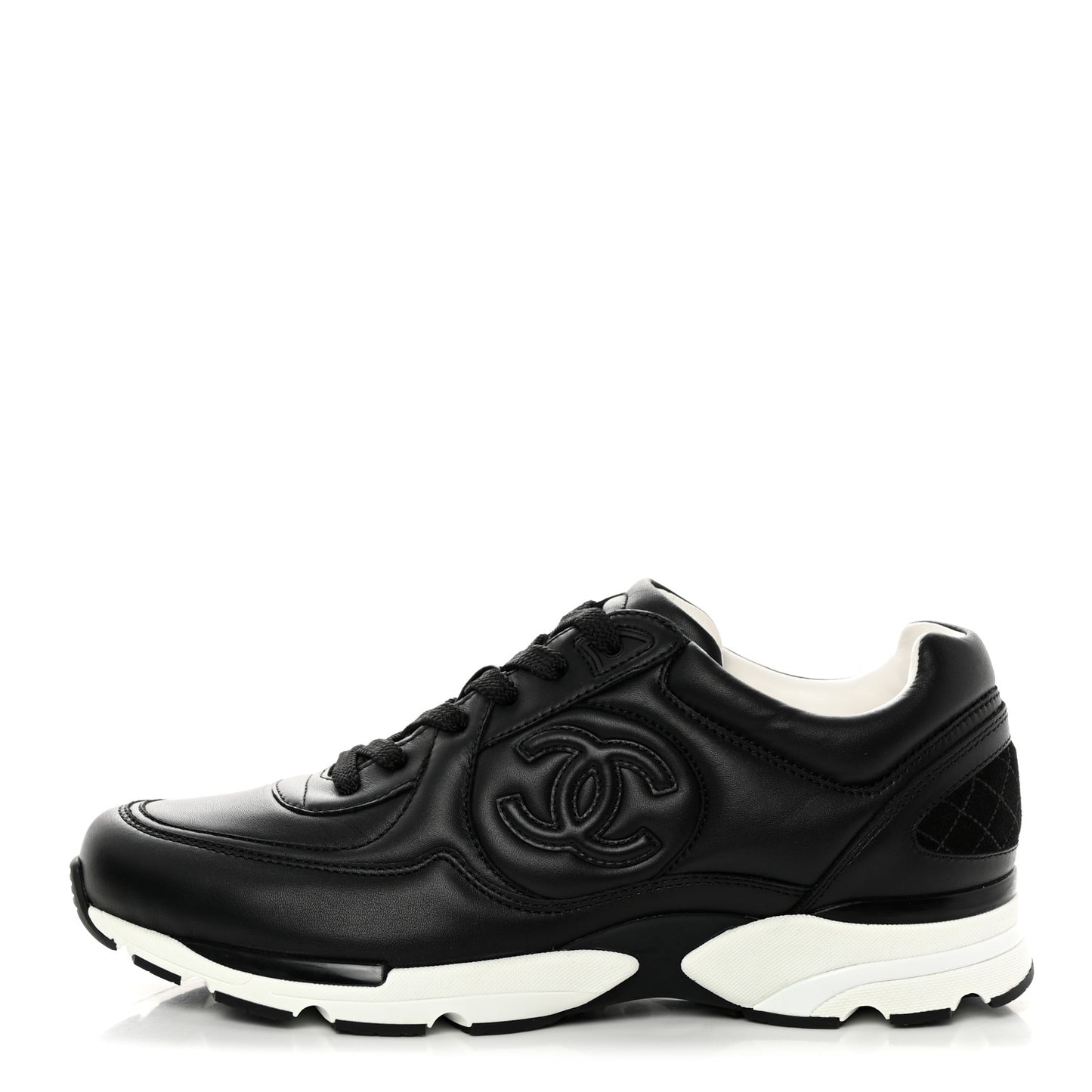 Calfskin CC Sneakers 40.5 Dark Grey
