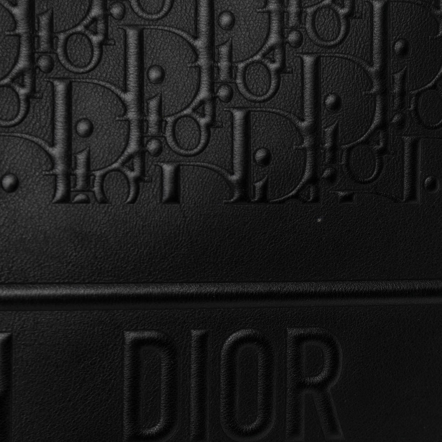 Christian Dior Oblique Calfskin Embossed Large Book Tote Black 13 of 16