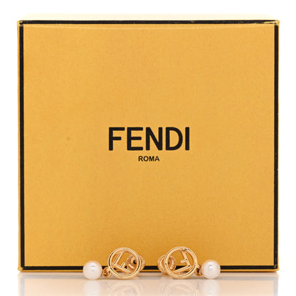 Fendi Metal Pearl F is Fendi Earrings Gold 5 of 5