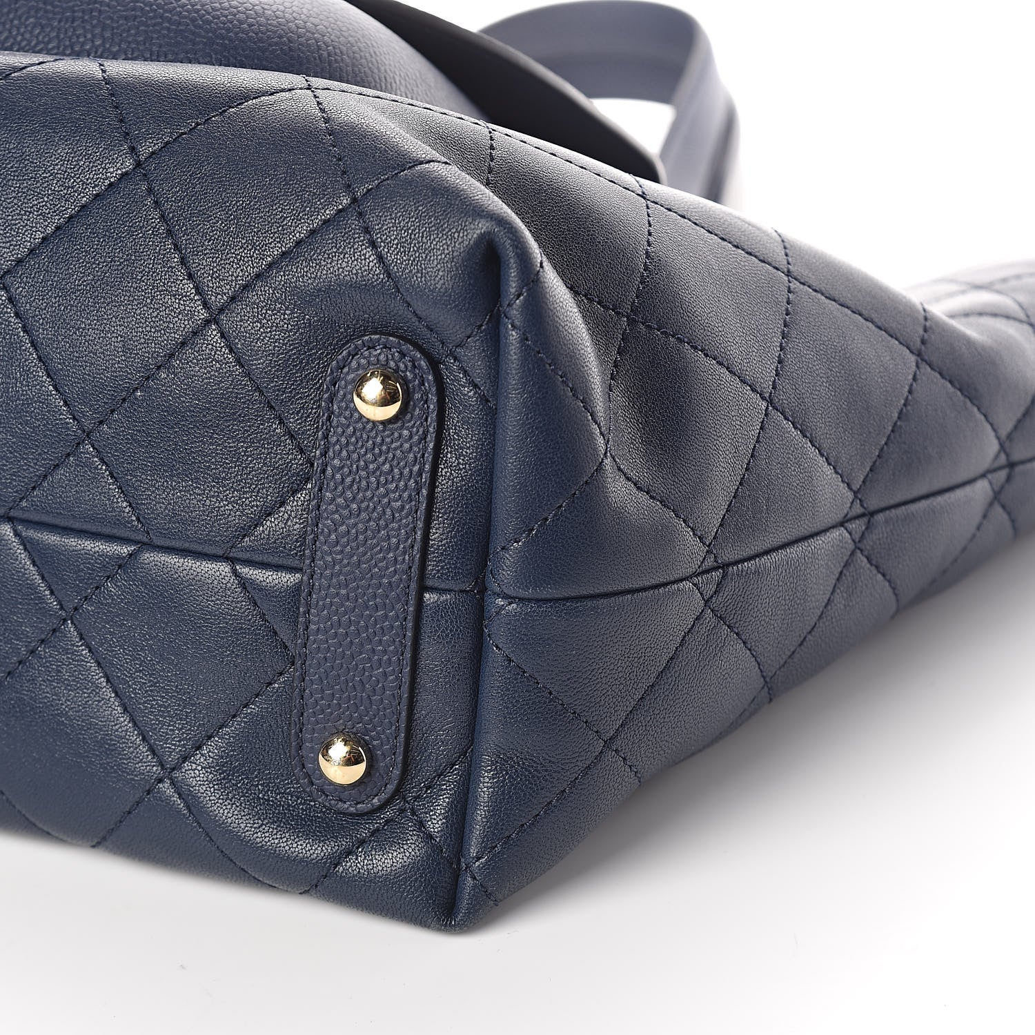 Chanel Calfskin Caviar Quilted Large Shopping Tote Blue 10 of 10