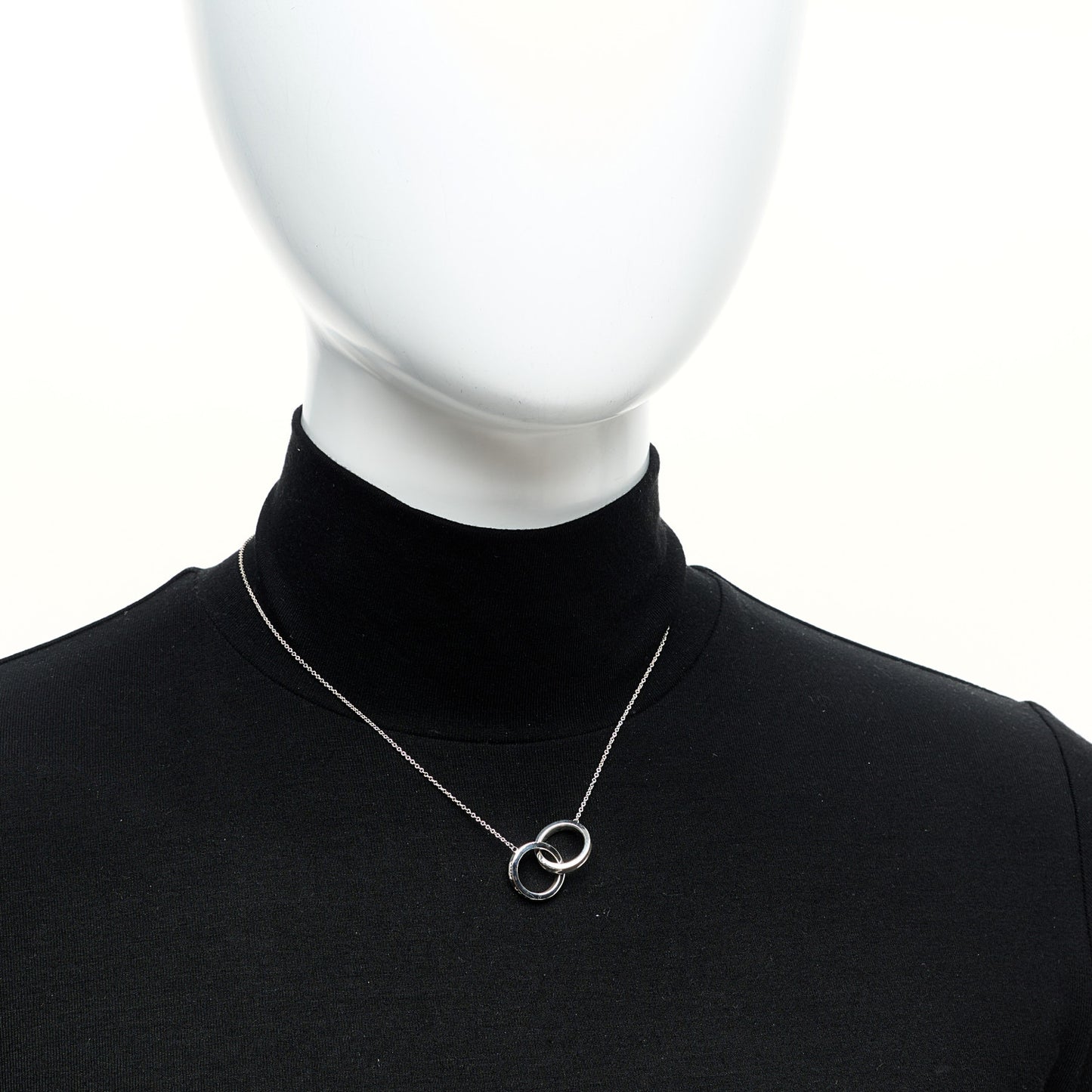 Sterling Silver 1837 Interlocking Circles Pendant Necklace