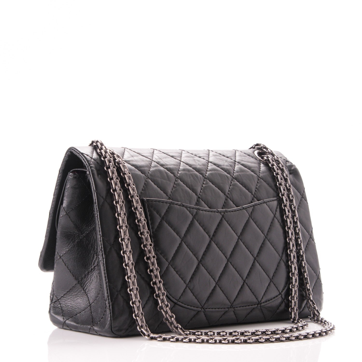 Chanel Aged Calfskin Quilted 2.55 Reissue 226 Flap Black 4 of 8