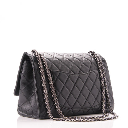 Chanel Aged Calfskin Quilted 2.55 Reissue 226 Flap Black 4 of 8