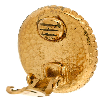 Chanel Round CC Clip On Earrings Gold 5 of 5