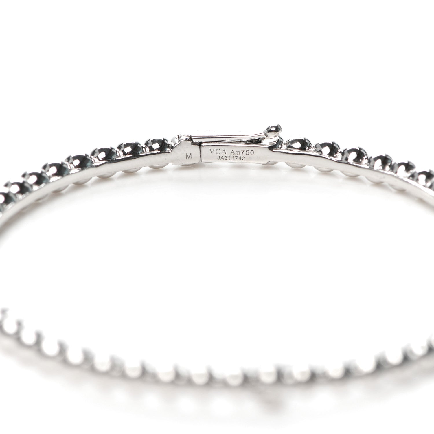 Van Cleef & Arpels 18K White Gold Perlee Pearls of Gold Bracelet M 4 of 4