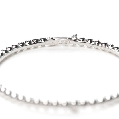 Van Cleef & Arpels 18K White Gold Perlee Pearls of Gold Bracelet M 4 of 4