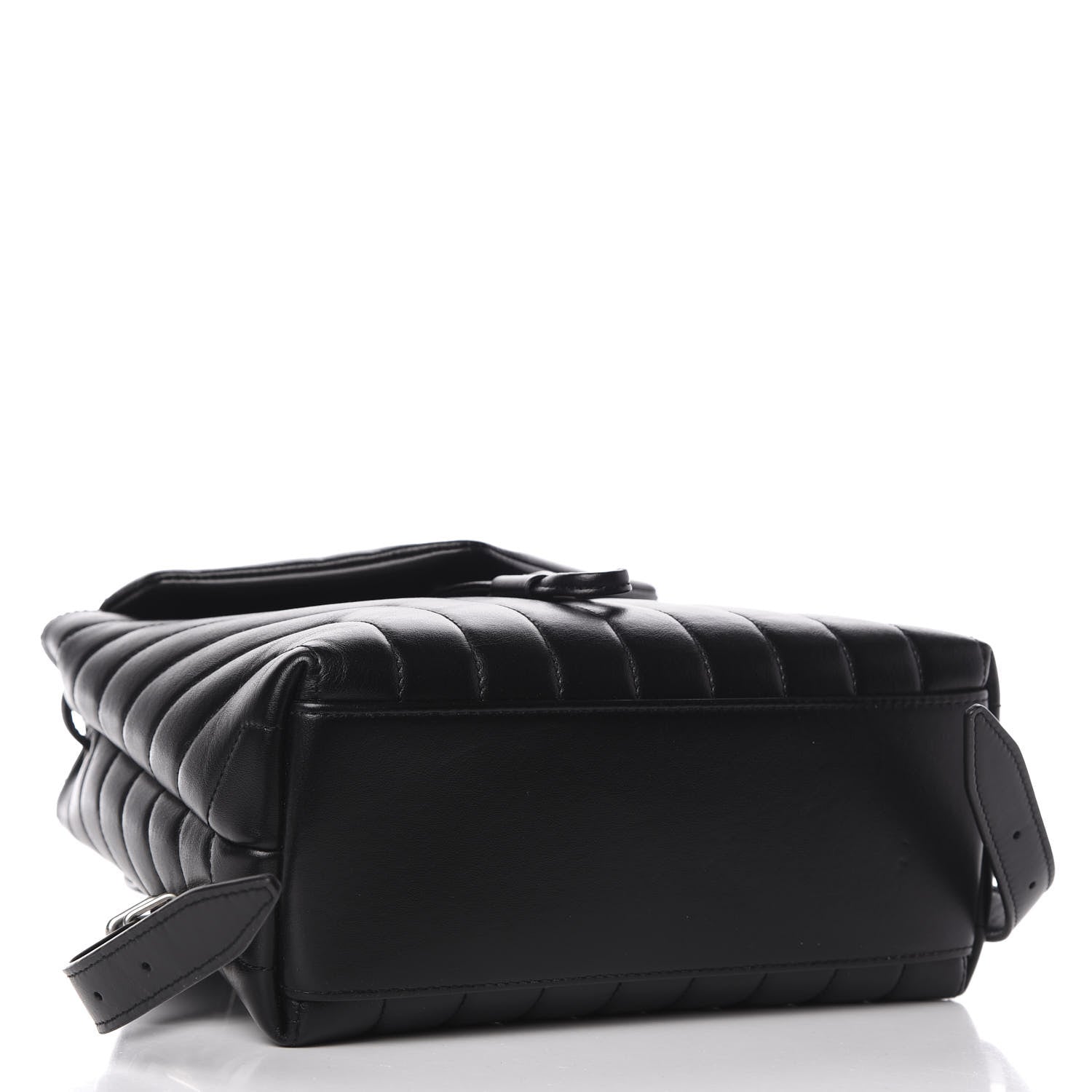 Saint Laurent Calfskin Y Quilted Monogram Small Loulou Backpack Black 3 of 8