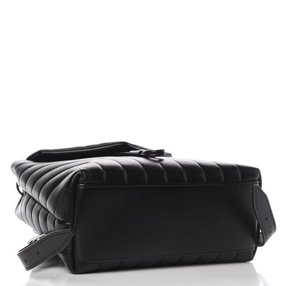 Saint Laurent Calfskin Y Quilted Monogram Small Loulou Backpack Black 3 of 8