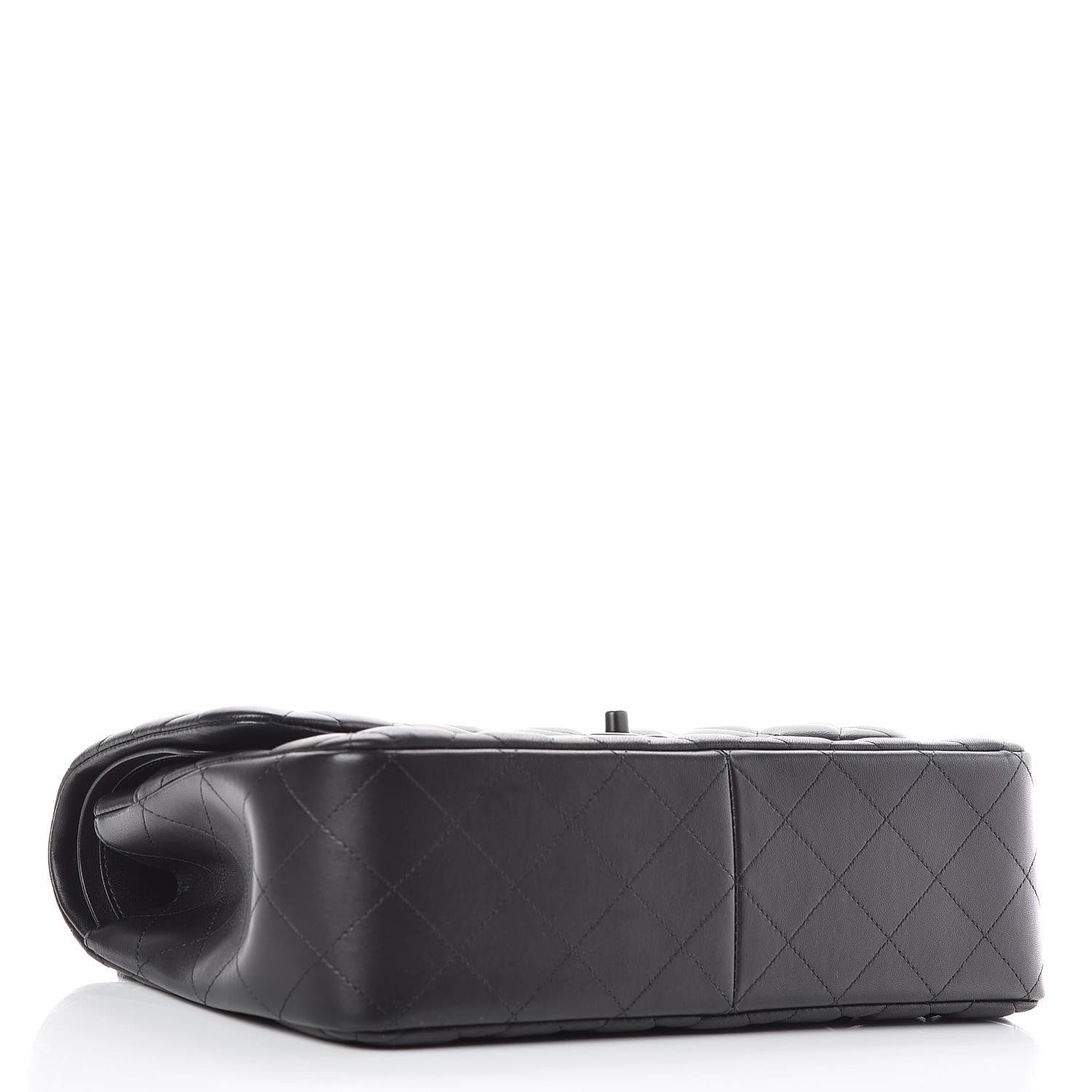 Chanel Lambskin Quilted Jumbo Double Flap So Black 4 of 25