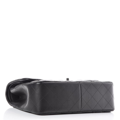 Chanel Lambskin Quilted Jumbo Double Flap So Black 4 of 25