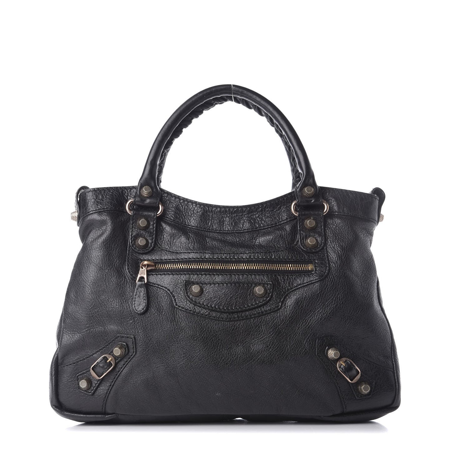 Agneau Giant 12 Rose Gold Hardware Town Black