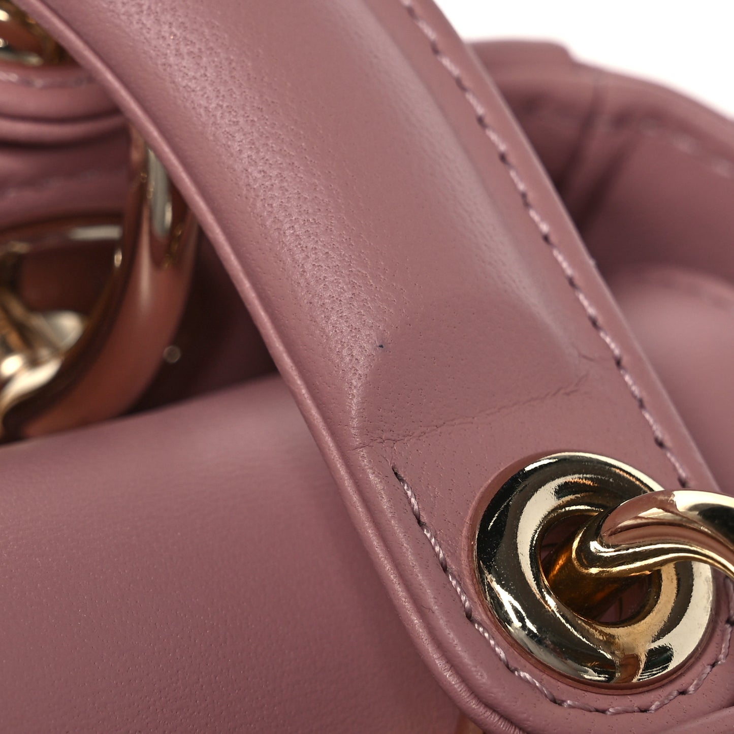 Lambskin Cannage Small My ABCDior Lady Dior Pink