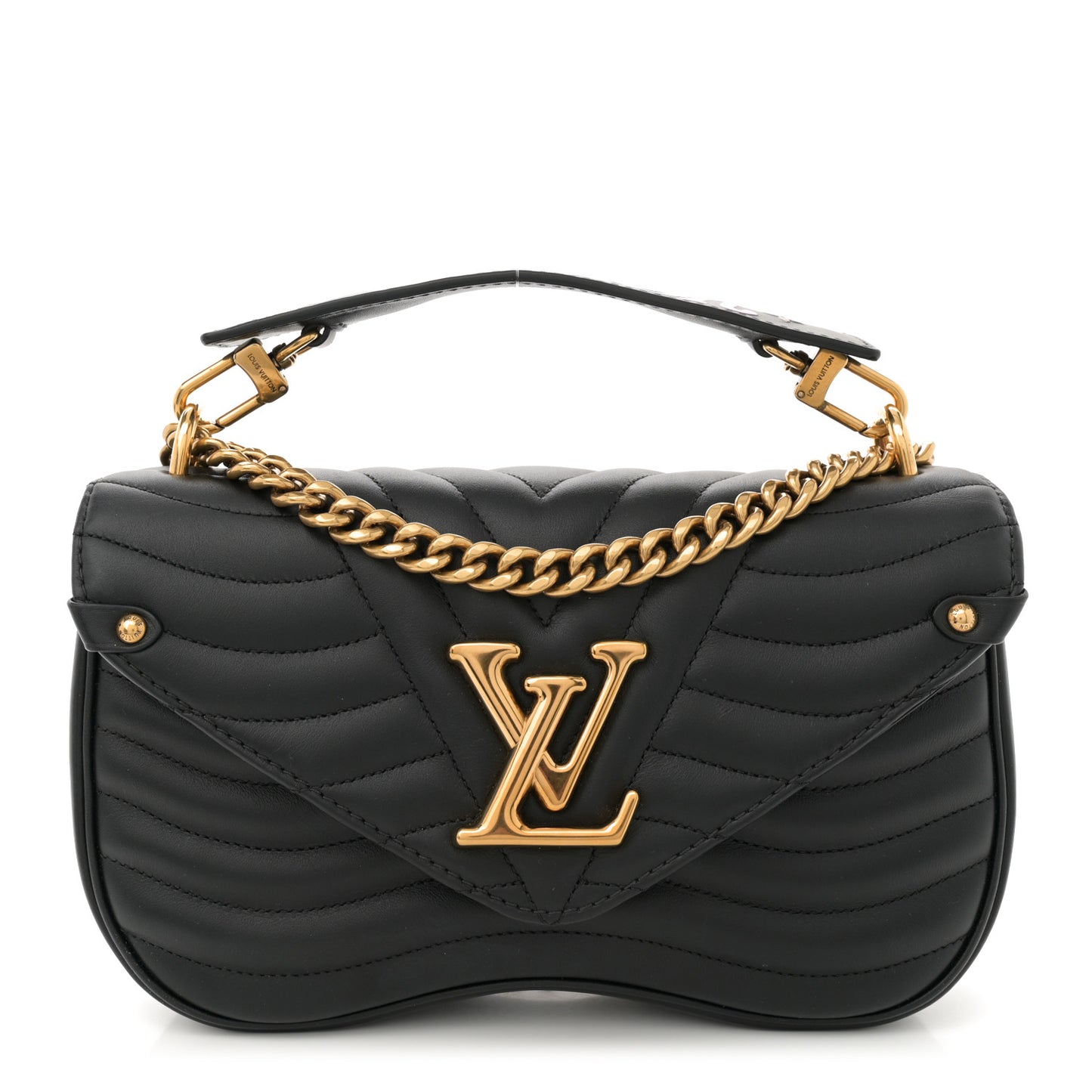 Calfskin New Wave Chain PM Black