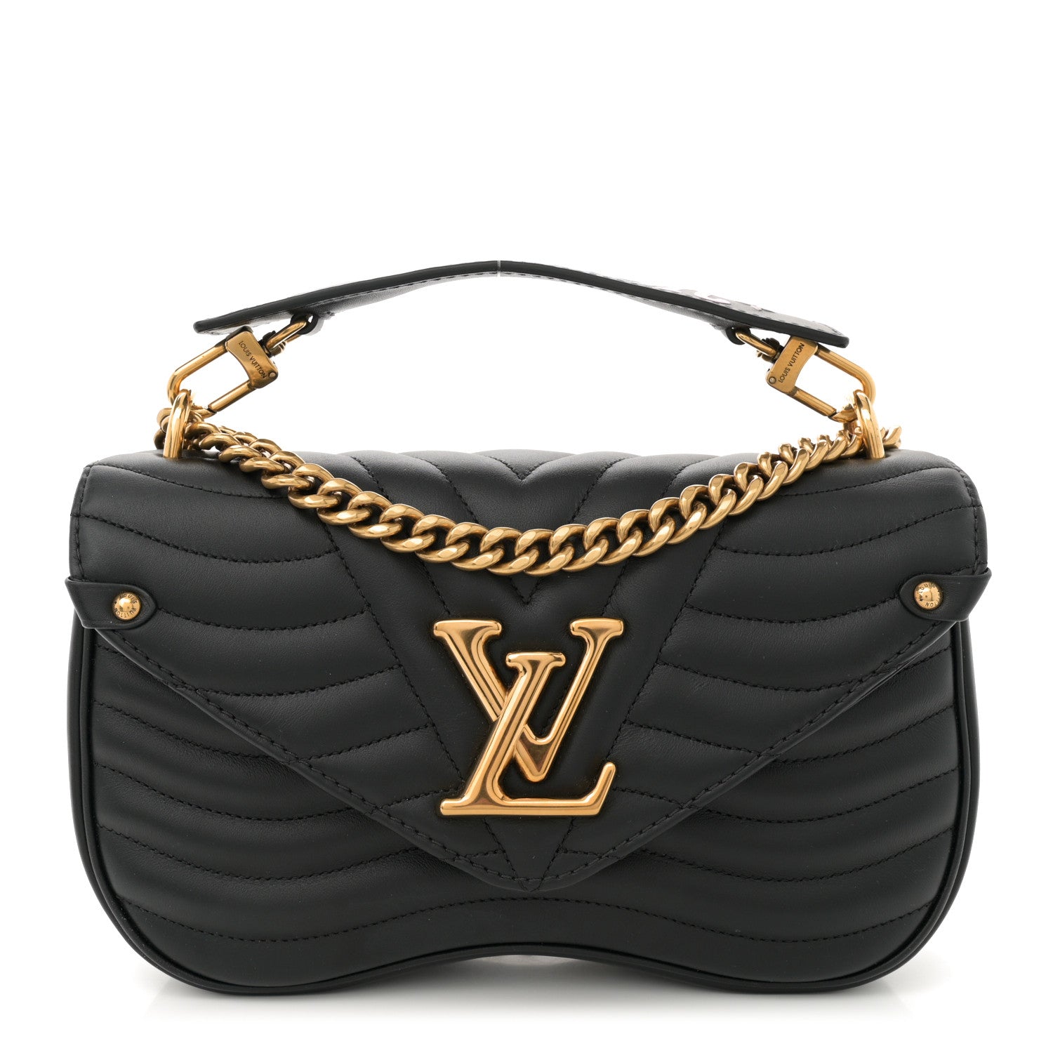 Louis Vuitton Calfskin New Wave Chain PM Black 1 of 9