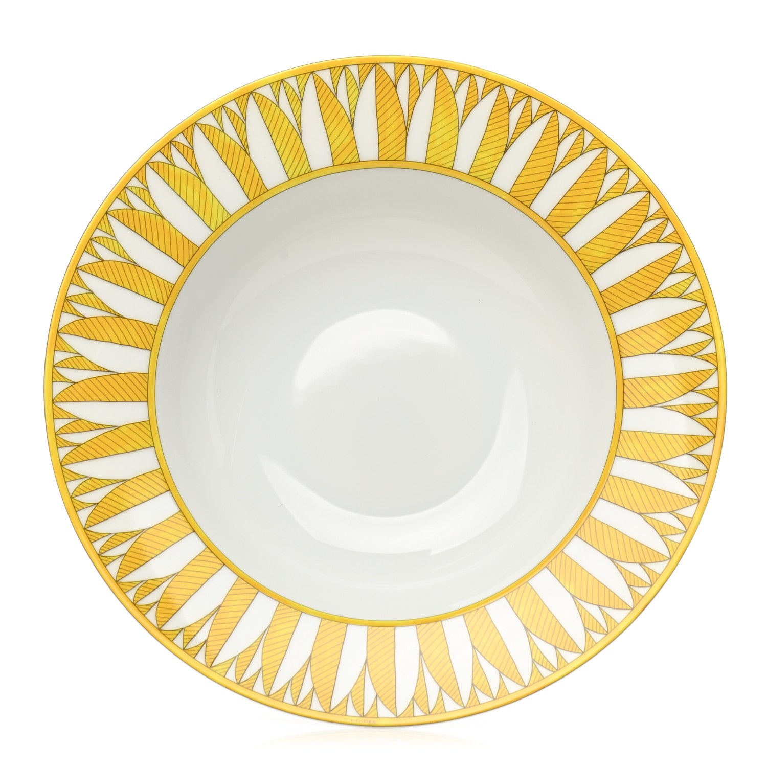 Hermes Porcelain Soleil d'Hermes Pasta Plate Set of 2 3 of 7