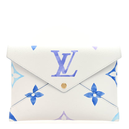Louis Vuitton Monogram Giant By The Pool Kirigami Pochette Set Blue Rose Beige 1 of 8