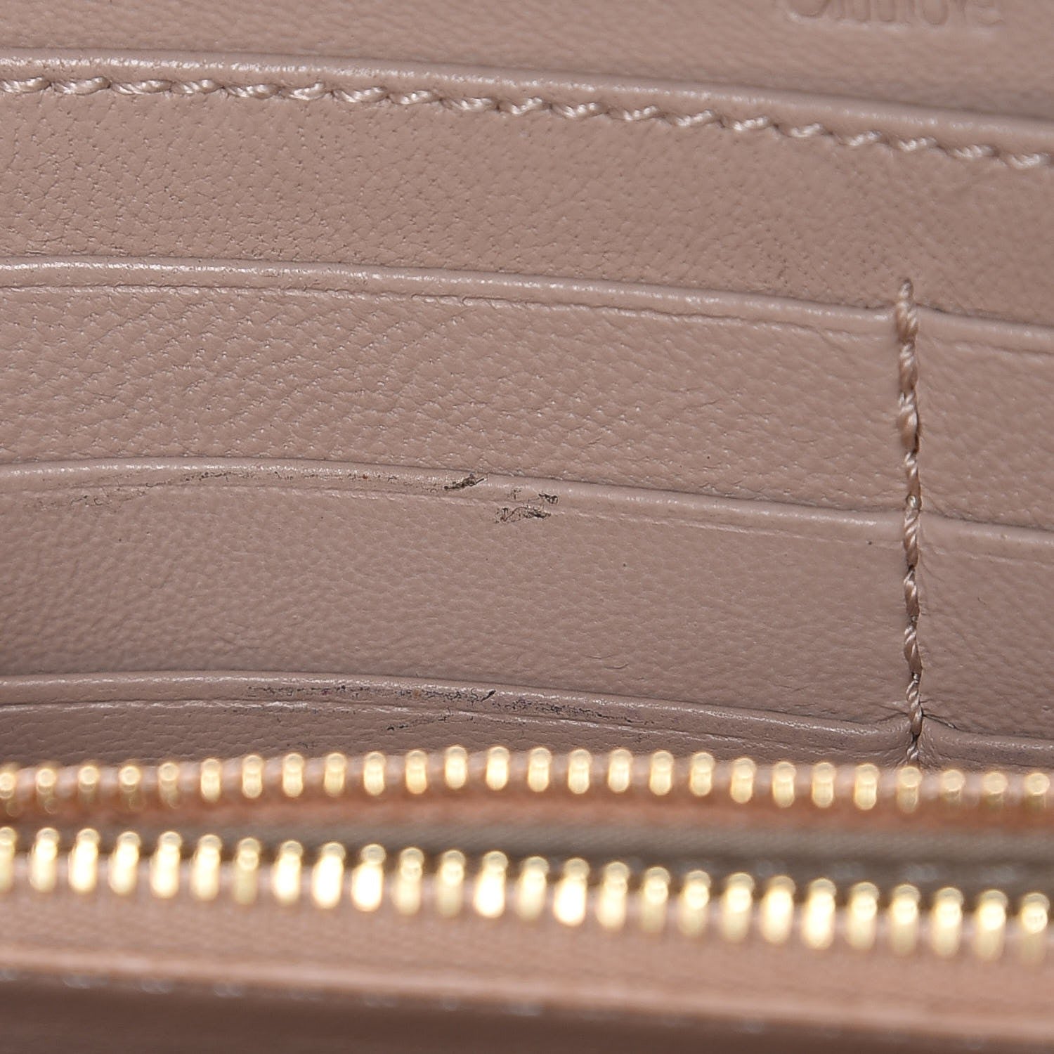 Chloe Calfskin Marcie Long Zip Around Wallet Cashmere Grey 7 of 10