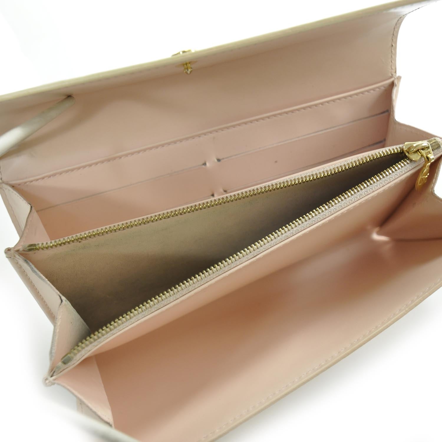 Louis Vuitton Vernis Sarah Wallet Marshmallow 6 of 8