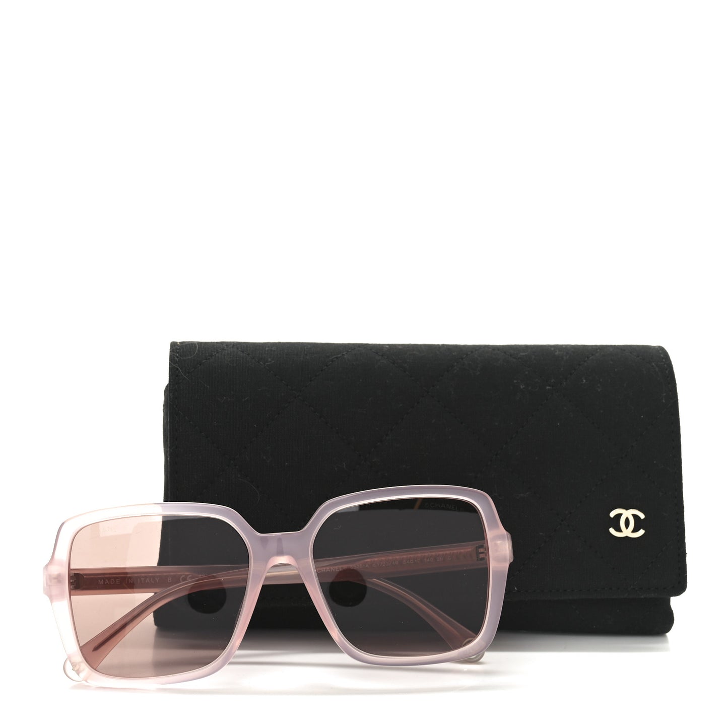 Acetate Square Sunglasses 5505 Light Pink