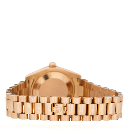 Rolex 18K Everose Gold Diamond Mother of Pearl 31mm Oyster Perpetual Datejust President Watch 178245 3 of 5